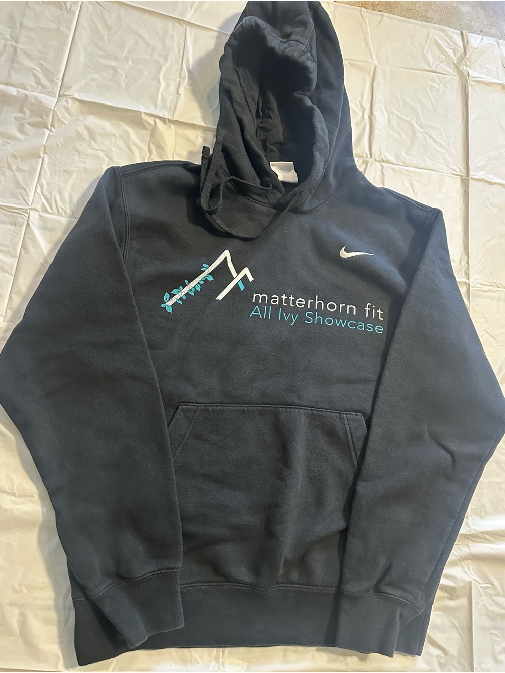 Nike Black Hoodie with Teal and White Logo - Matterhorn Fit All Ivy Showcase